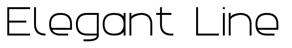 Elegant Line 7 font