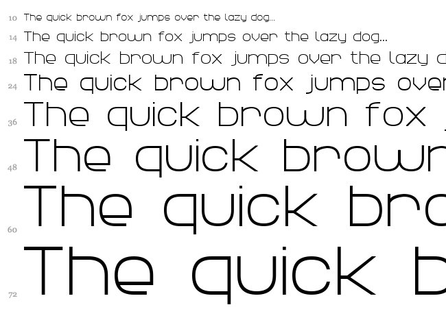 Elegant Line 7 font waterfall