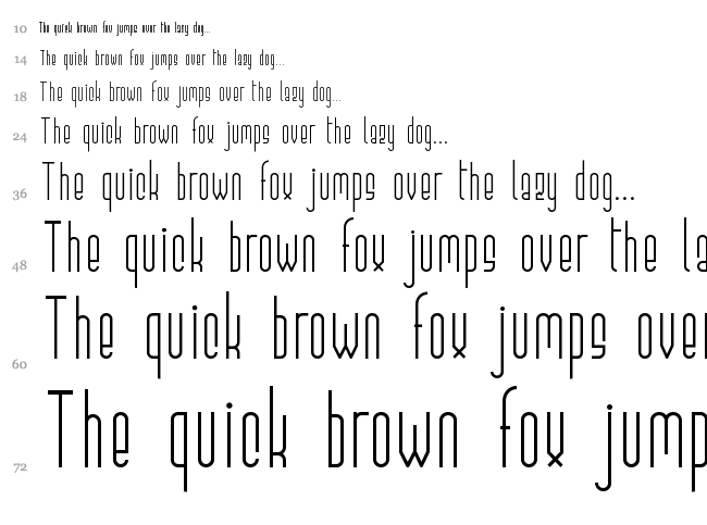 Elevant font waterfall