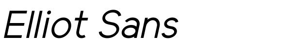 Elliot Sans font
