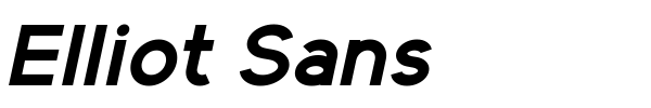 Elliot Sans font preview