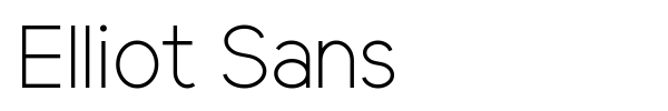 Elliot Sans font preview
