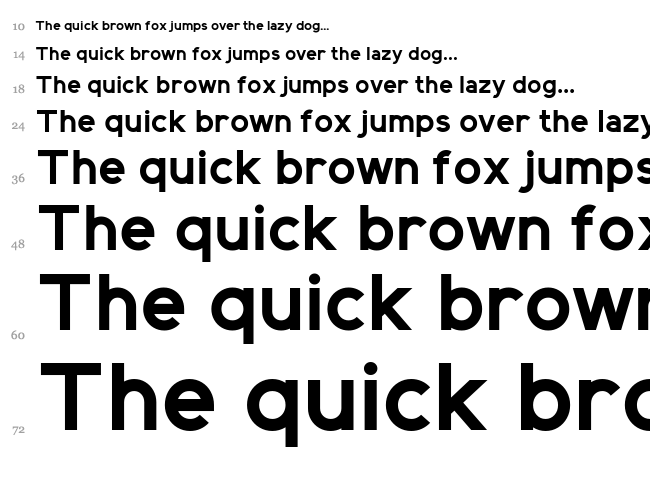 Elliot Sans font waterfall