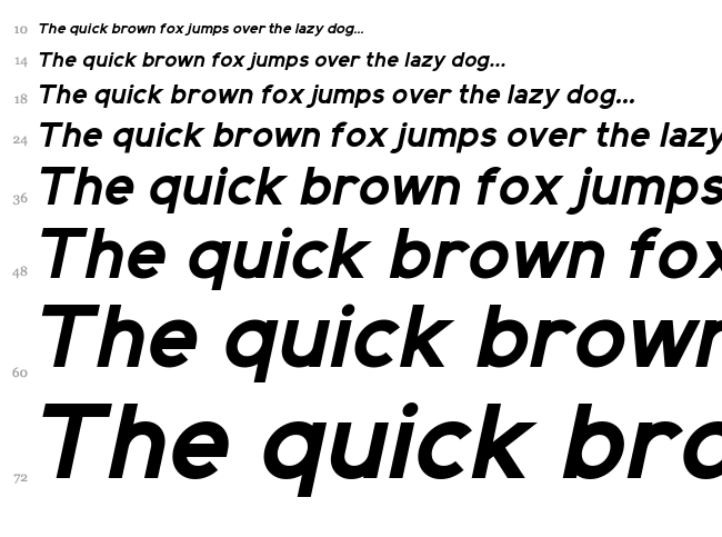 Elliot Sans font waterfall