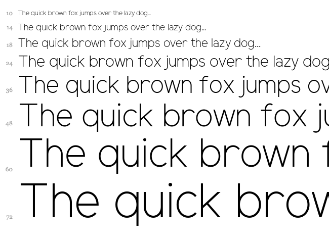 Elliot Sans font waterfall