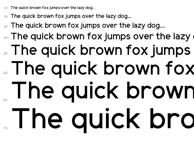 Elliot Sans font waterfall