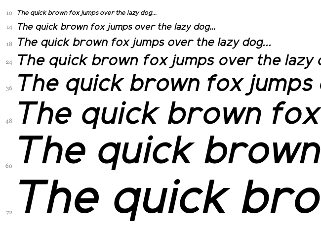 Elliot Sans font waterfall