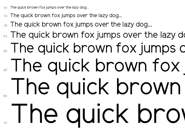 Elliot Sans font waterfall