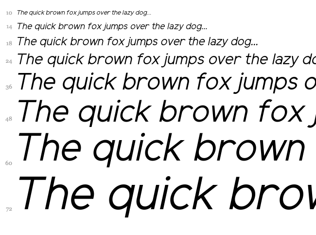 Elliot Sans font waterfall