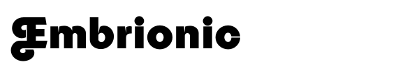 Embrionic font