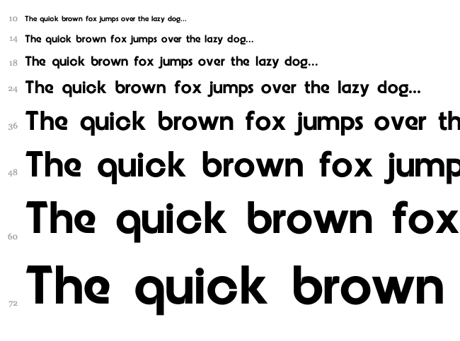 Embrionic font waterfall