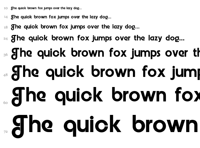 Embrionic font waterfall