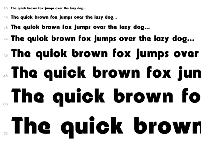 Embrionic font waterfall