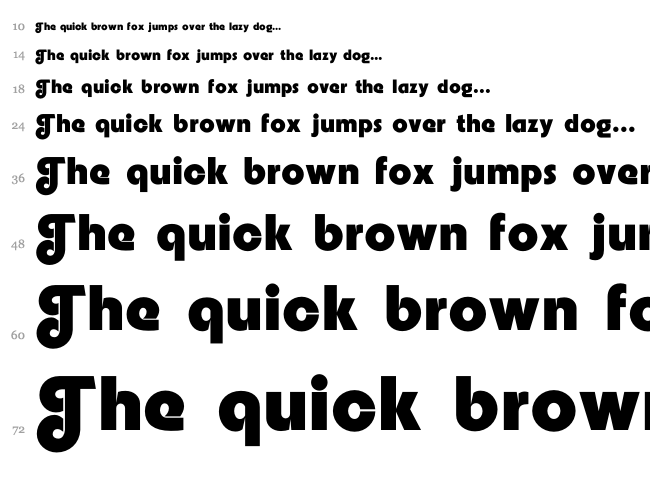 Embrionic font waterfall