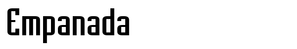 Empanada font