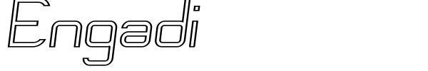 Engadi font