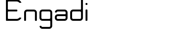 Engadi font preview
