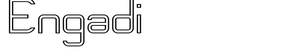 Engadi font preview