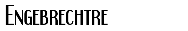 Engebrechtre font