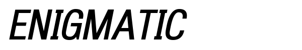 Enigmatic font