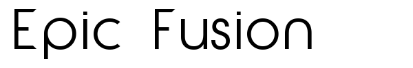 Epic Fusion font