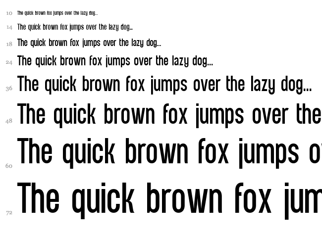 Equal Sans font waterfall