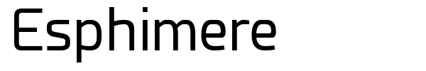 Esphimere font