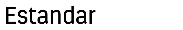 Estandar font