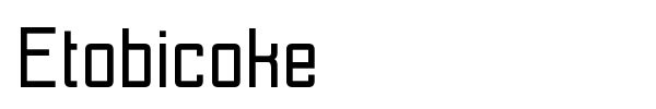 Etobicoke font