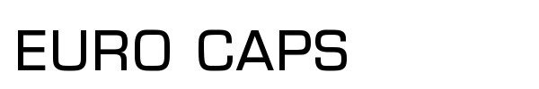 Euro Caps font