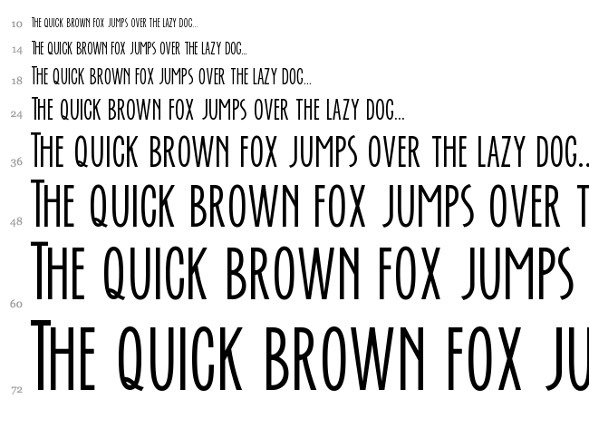 Ever After font waterfall