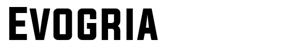Evogria font