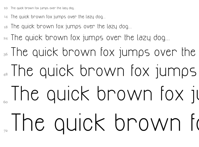 Exacta font waterfall