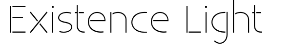 Existence Light font