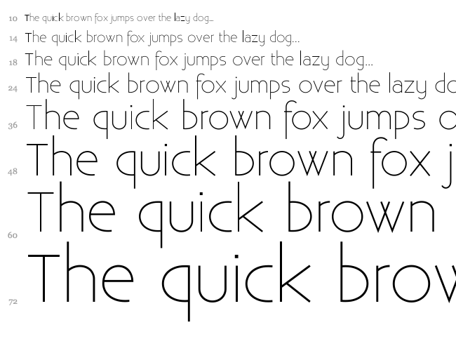 Existence Light font waterfall