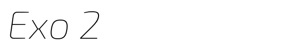 Exo 2 font