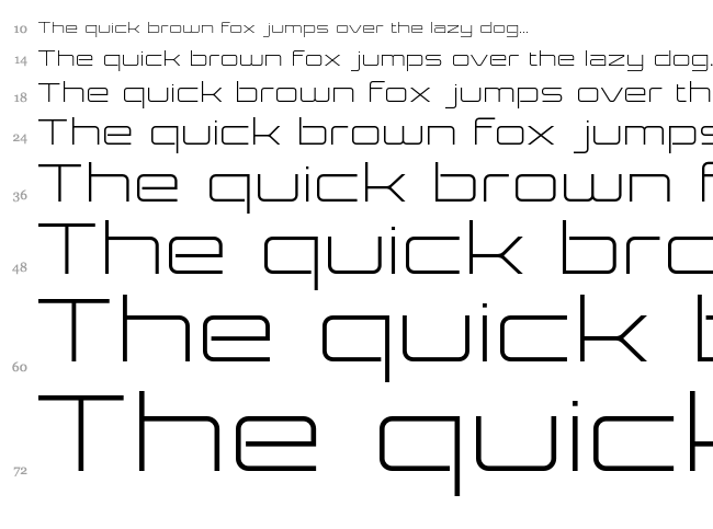 Expansiva font waterfall