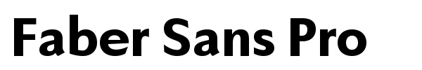 Faber Sans Pro font preview