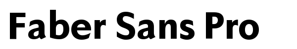 Faber Sans Pro font preview