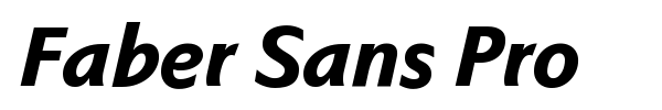 Faber Sans Pro font preview