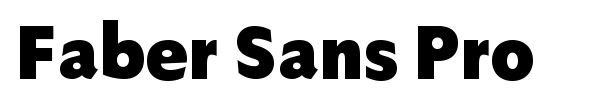Faber Sans Pro font preview