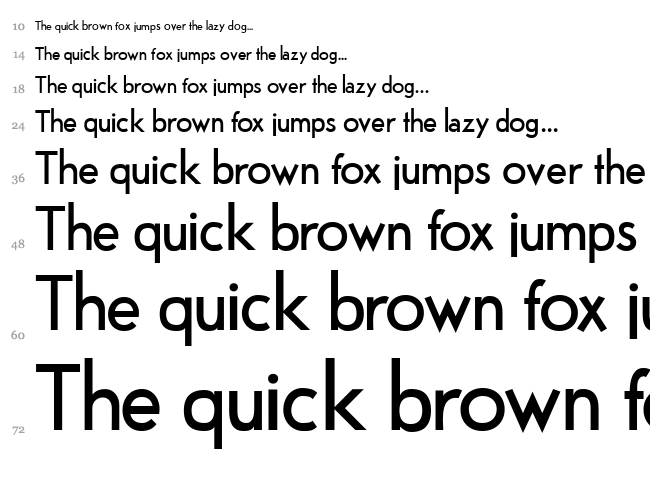 Fabrik font waterfall