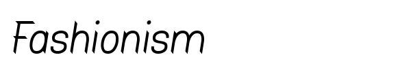 Fashionism font preview