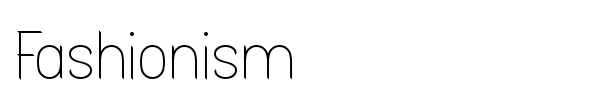 Fashionism font preview