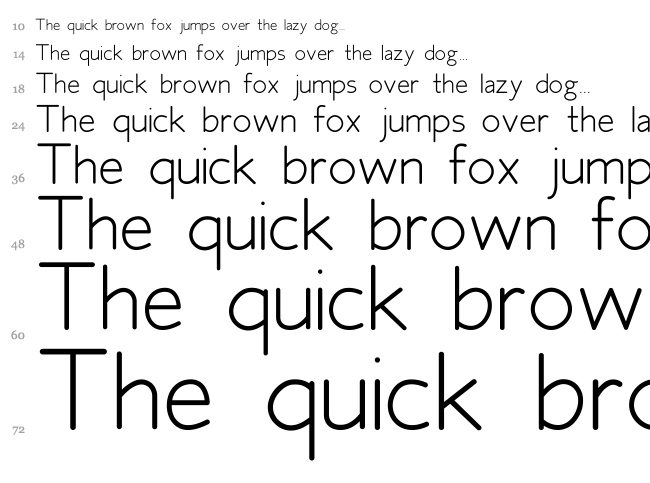 Fh Space font waterfall