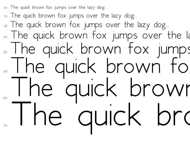 Fh Space font waterfall