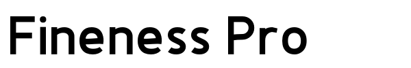 Fineness Pro font preview