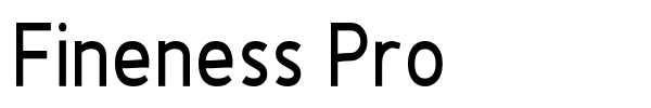 Fineness Pro font preview