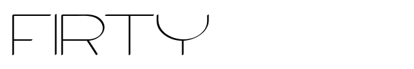 Firty font