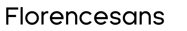 Florencesans font preview